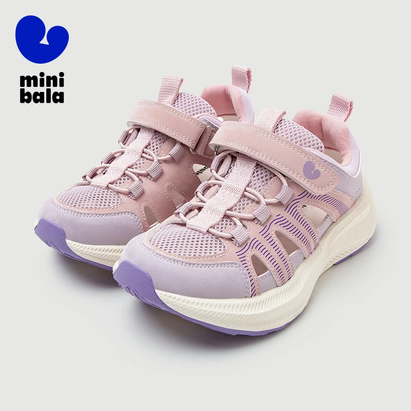 Mini Bala Running Shoes Boys and Girls Soft Protective Non-slip Anti-fall Lightweight Soft and Elastic Summer Footwear