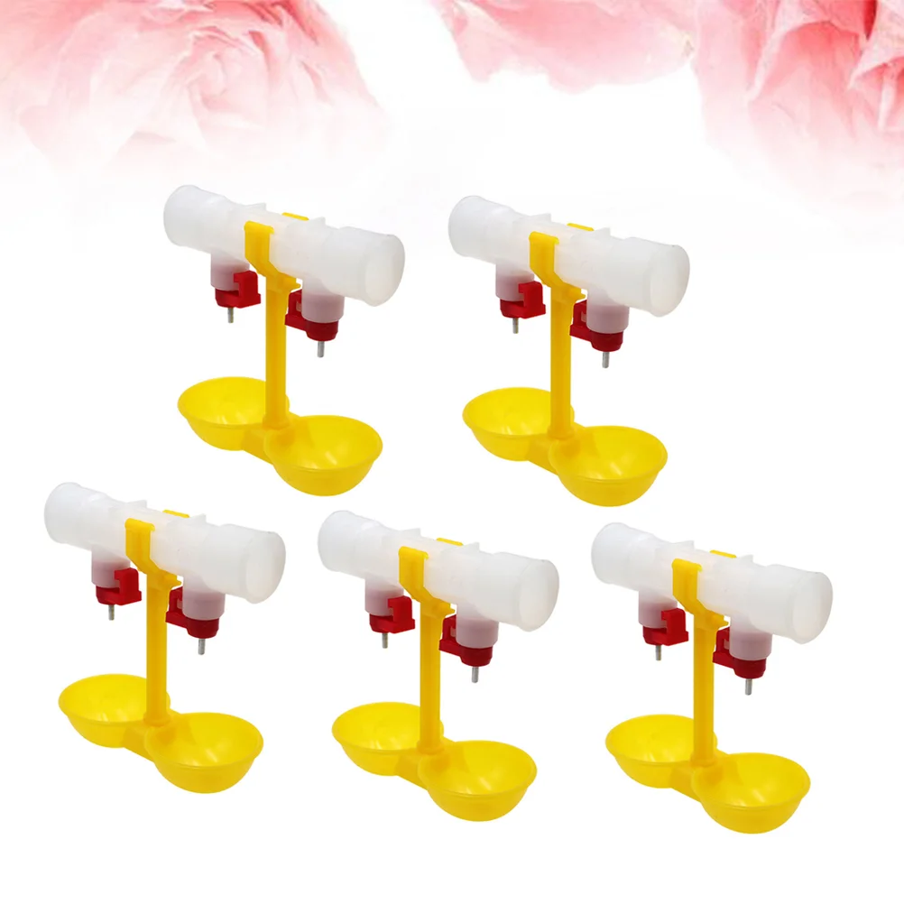 

10pcs Chicken Water Feeding Bowl Double Cup Water Feeder Automatic Drinking Tool chicken feeder