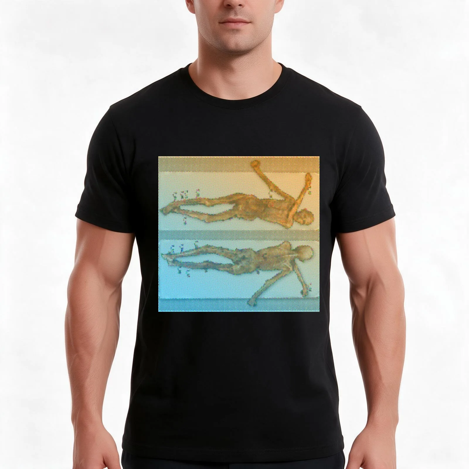 ?tzi the Iceman, Tattoo Locations T-Shirt, Summer Casual Cotton Tee, Oversized Streetwear Tops, Vintage Graphic Print
