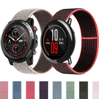 New 22MM fashion nylon strap for Xiaomi Amazfit Pace Stratos 3 2/2S smartwatch with bracelet Braid strap Amazfit GTR 47MM 2E