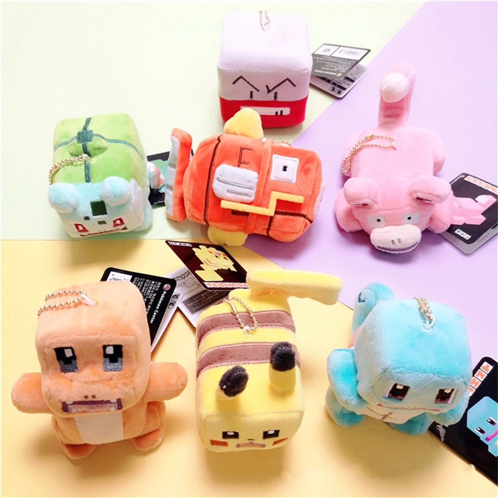 Pokemon Quest Pikachu Plush Doll Pendant Keychain Anime Figure Stuffed Plush Toys Cartoon Kawaii PP Cotton Cute Girl Kids Gift