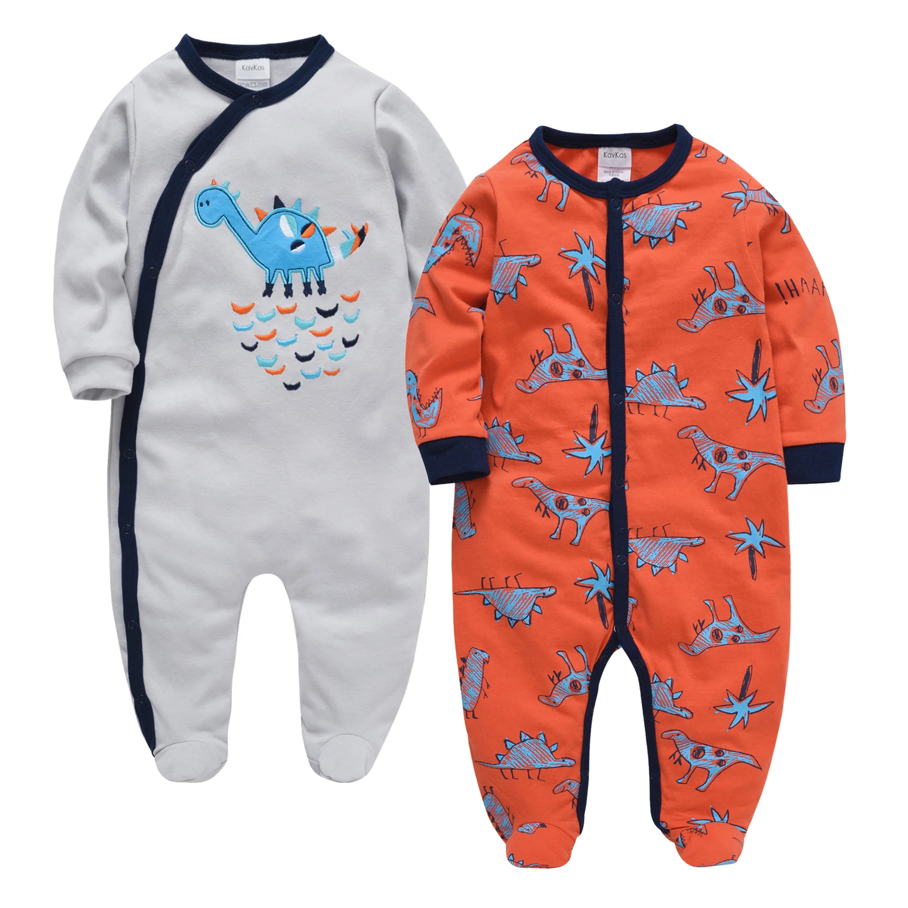 Baby Boy Jumpsuit Cotton 2Piece/Set Long Sleeve Spring Autumn Animal Print (One Size Smaller)