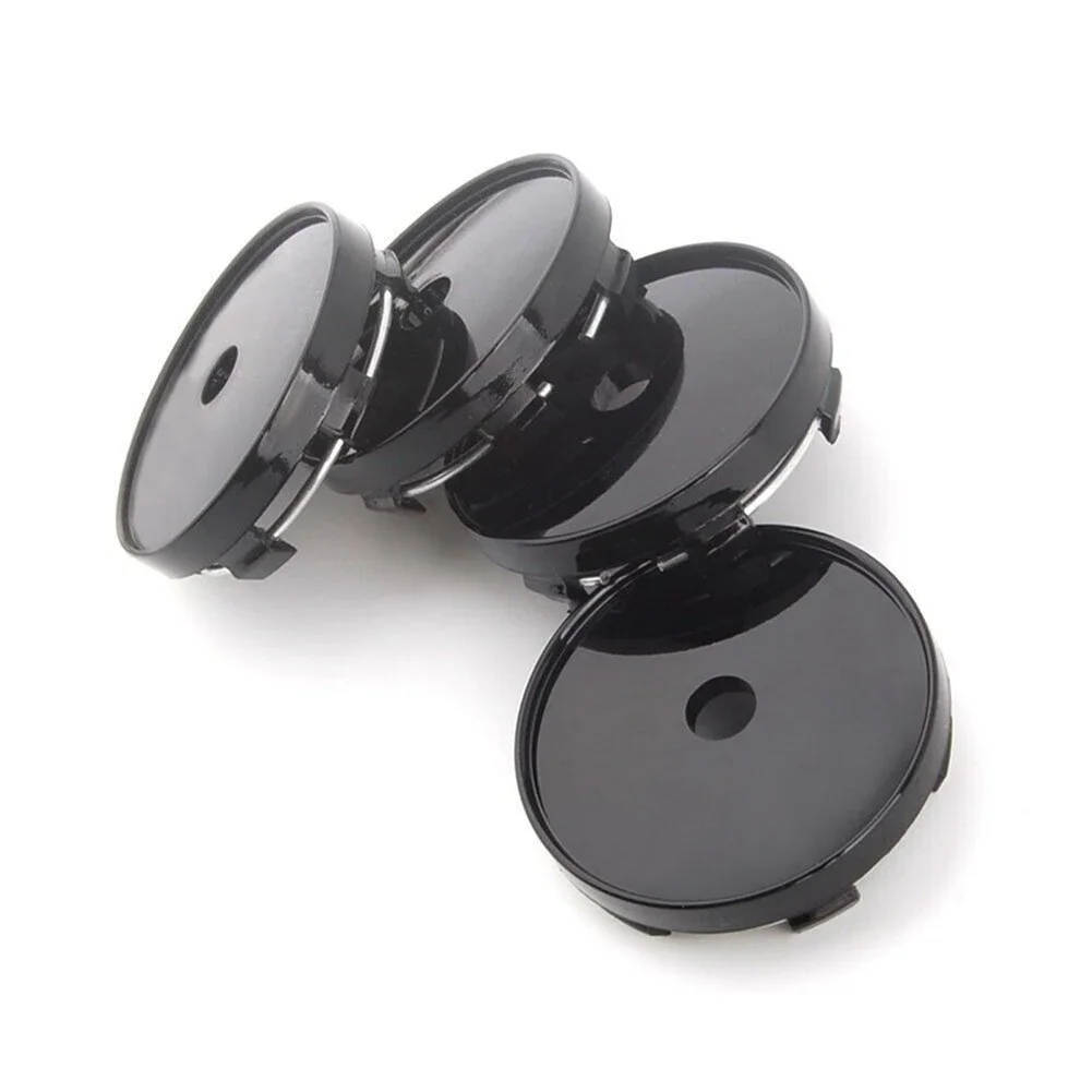 4pcs Cars Black Wheels Hub Center Cap 56mm Rim Covers Auto No Logo Badge Suit For Car Wheel Rims Centeral Hubcap Covers