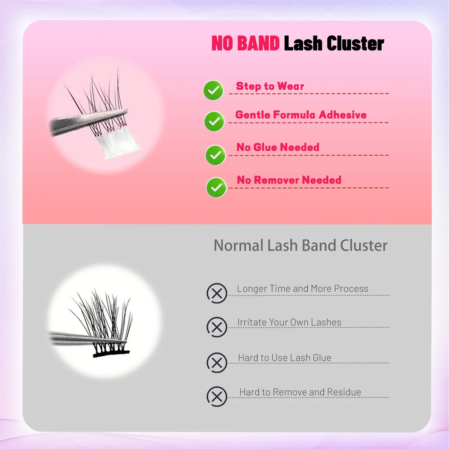 رموش ذاتية اللصق، 36 قطعة من مجموعات الرموش ذاتية اللصق بدون غراء، رموش ما قبل اللصق قابلة لإعادة الاستخدام، بدون مزيل، بدون بقايا، مناسبة للمبتدئين