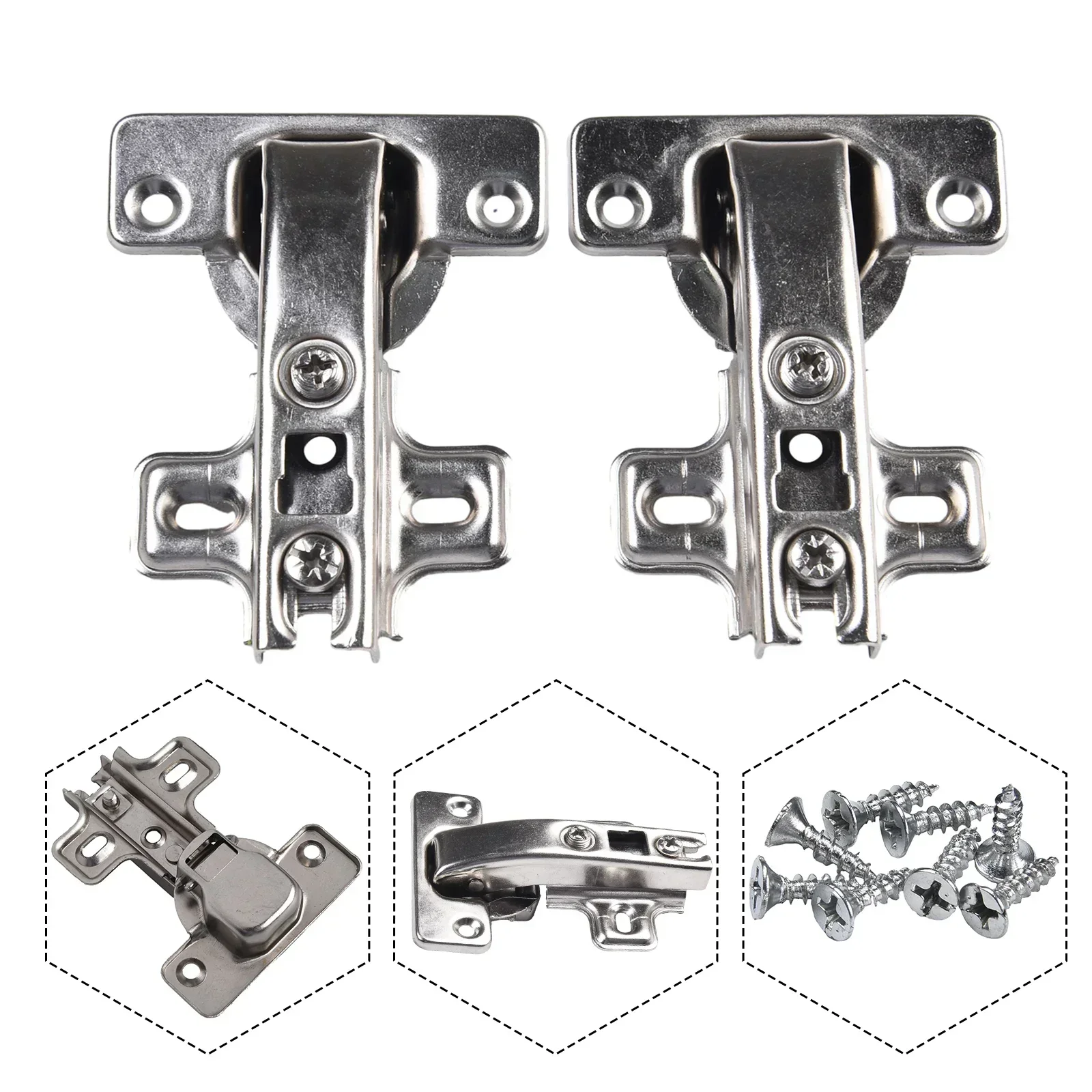 Screws Hinge Bolts Cabinet Concealed Angular Door Hardware Kitchen Window 2pcs Adjustable Blind Corner Convenient