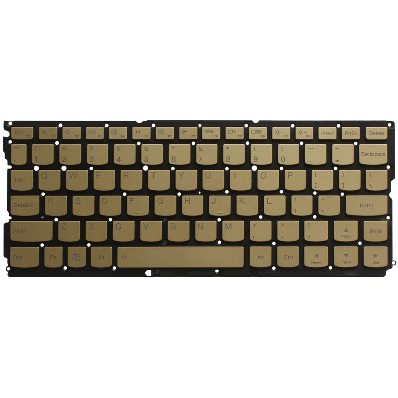 New US keyboard for Lenovo IdeaPad Yoga 900S yoga 900s-12ISK laptop English Keyboard backlit gold no frame