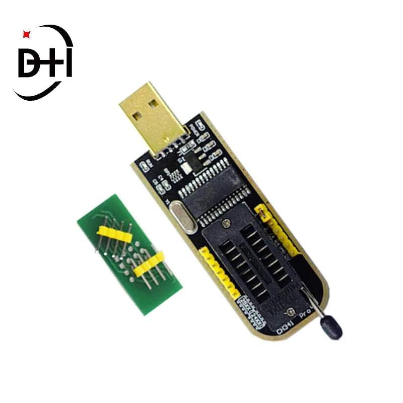 CH341A CH341 24 25 Series EEPROM Flash BIOS USB Programmer Module + SOIC8 SOP8 Test Clip For EEPROM 93CXX / 25CXX / 24CXX