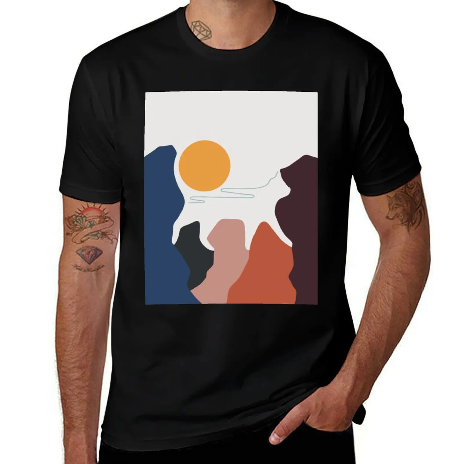 

Cat Landscape 7 T-Shirt Casual Trendy Short Sleeve T-Shirt