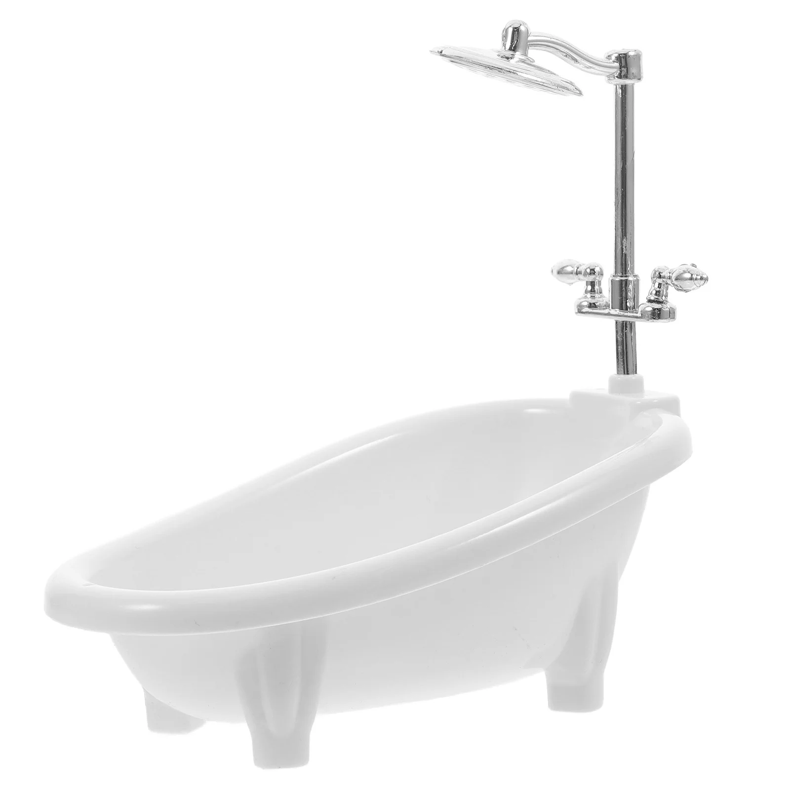 

Mini Bathtub Dollhouse Bathroom Furniture Small Realistic Plastic Miniature Accessories Decoration Pretend Play