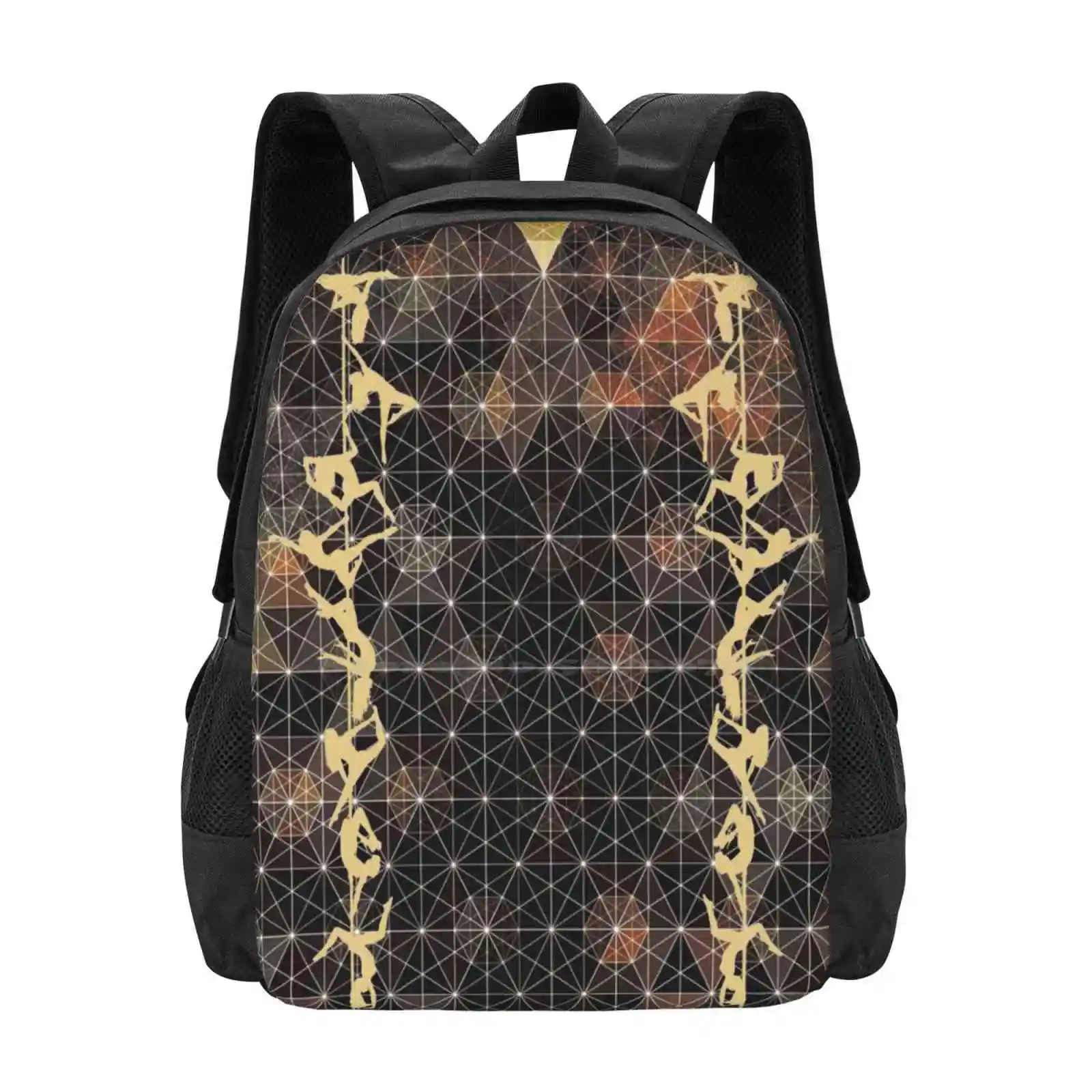 

Рюкзаки для танцоров на шесте с геометрическим рисунком для школы, школьные сумки для девочек-подростков, дорожные сумки для танцоров на шесте, фитнеса, предметы для танцев на шесте с геометрическим рисунком