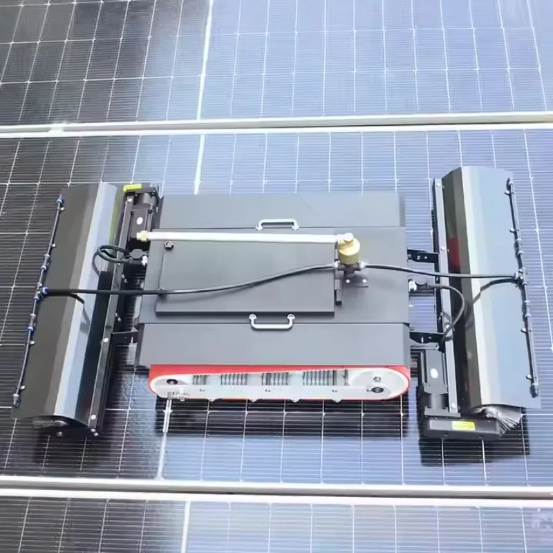 Solar PV Panel Cleaning Robot Automatic Module Cleaner for Large Solar Farms and Power Station Maintenance
