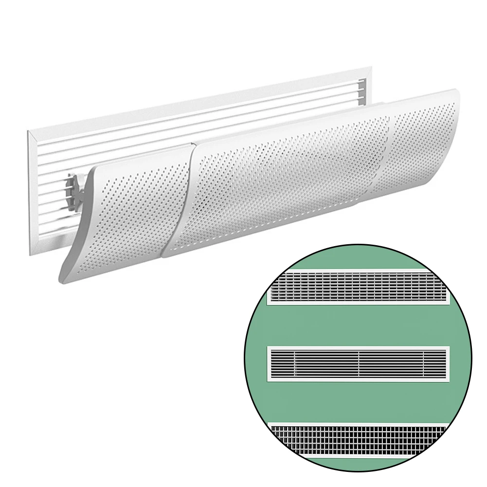 중앙 에어컨 바람막이, 직접 날림 방지, 조절 가능한 콘센트, 범용 에어컨 배플 윈드 디플렉터, 1 개