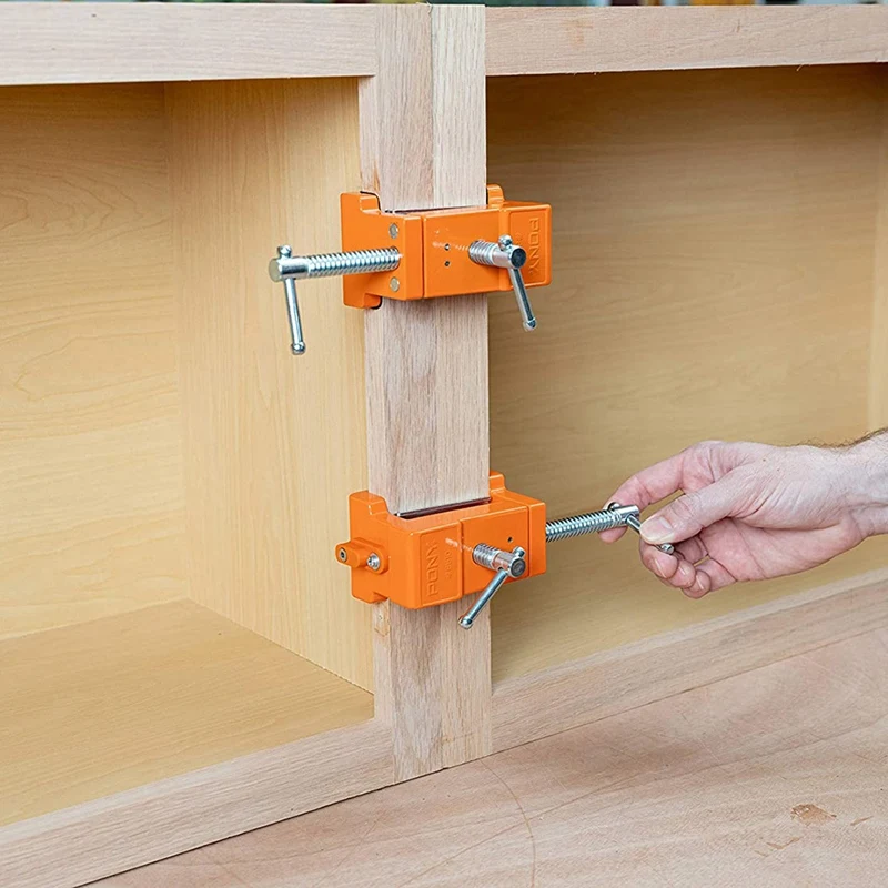 Cabinet Clamps, Cabinetry Clamps Cabinet Face Frame Clamps Cabinet Installation Clamps Cabinet Tools 2 Pack, Orange