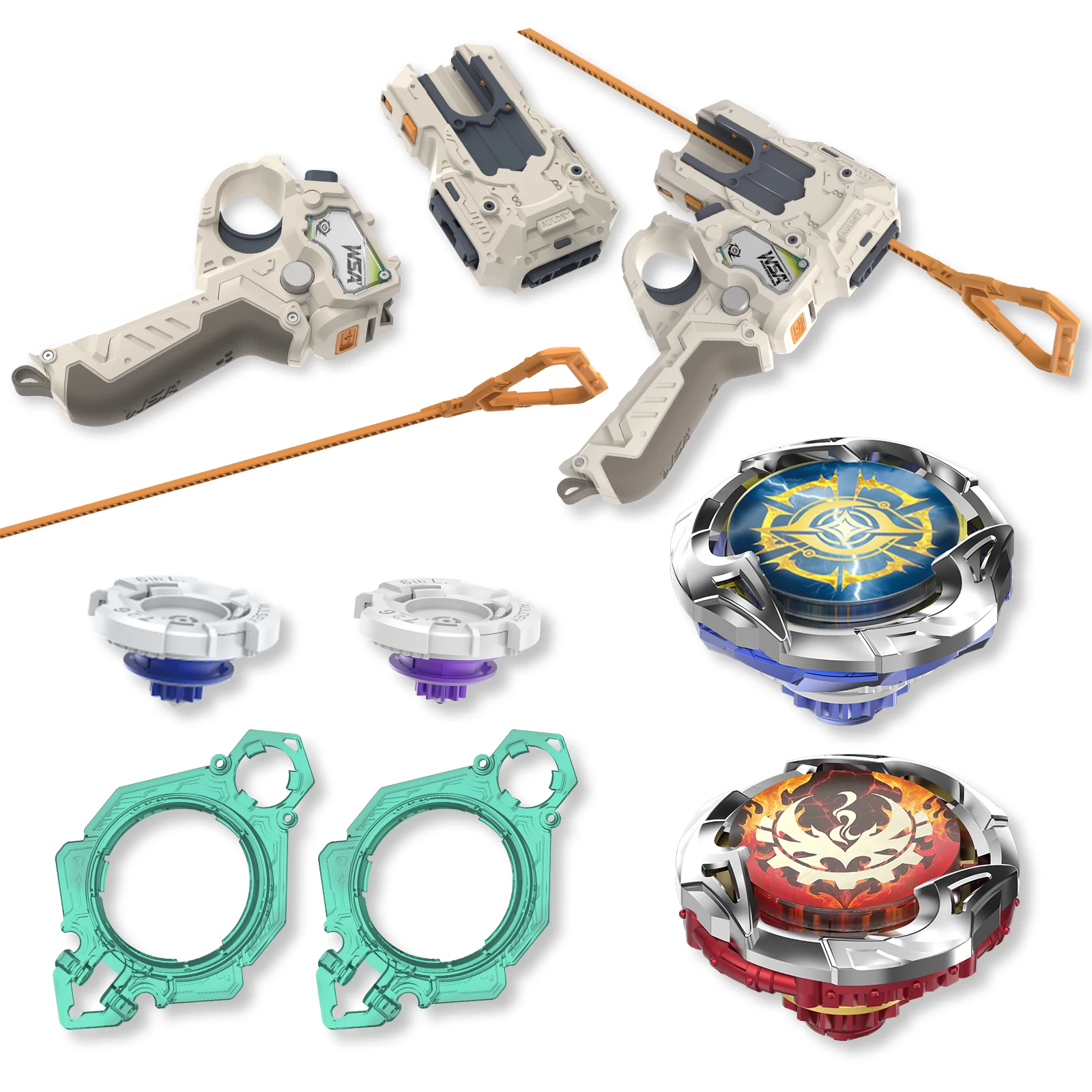 Infinity Nado S7 Battle Set 2, lanzadores modulares, juguete de batalla de metal para defensa/resistencia, giro a la derecha/izquierda, regalo para mayores de 5 años