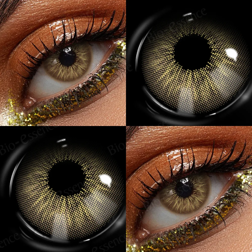 Bio-essence élèves colorés 1 paire de lentilles de contact pour les yeux lentilles pour les yeux