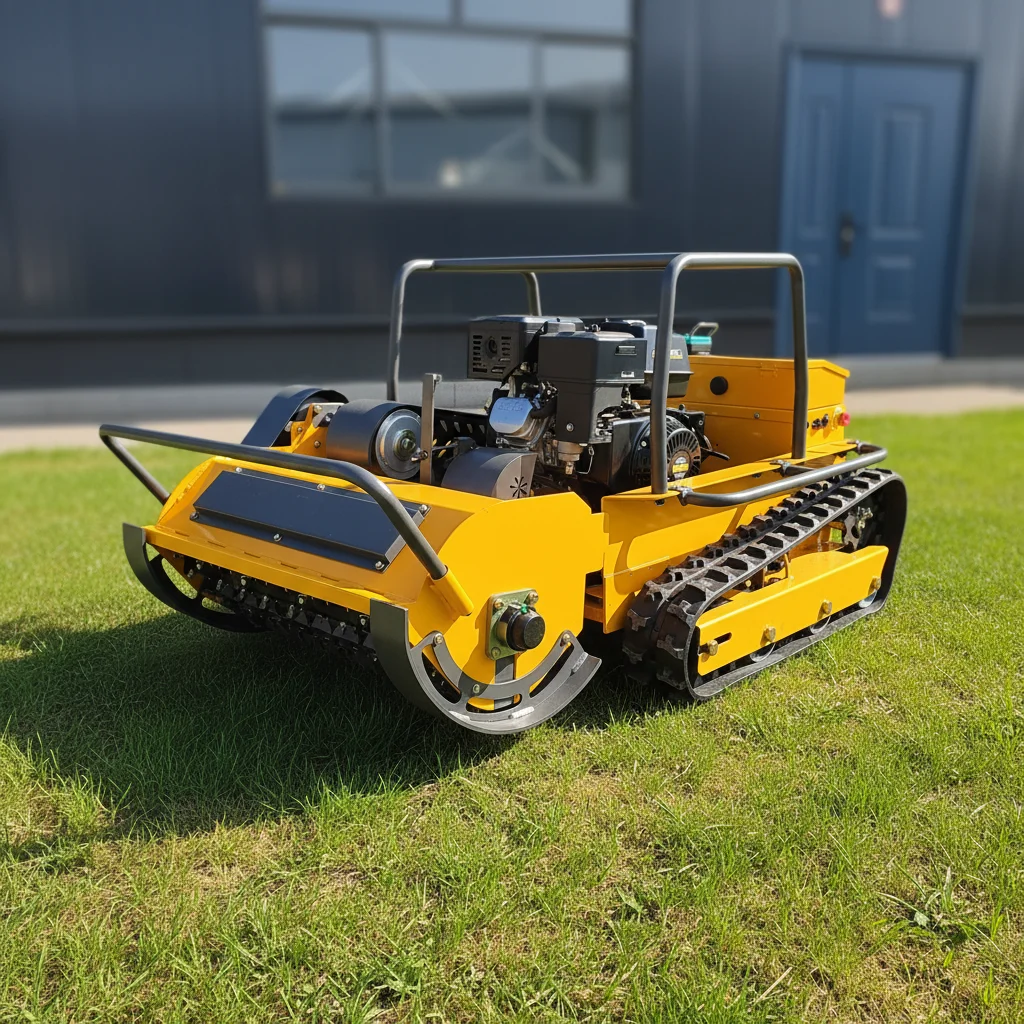 Hot Selling Approve Grass Cutting Machine Crawler Brush Cutter for Agriculture Remote Control Robot Lawn Mower