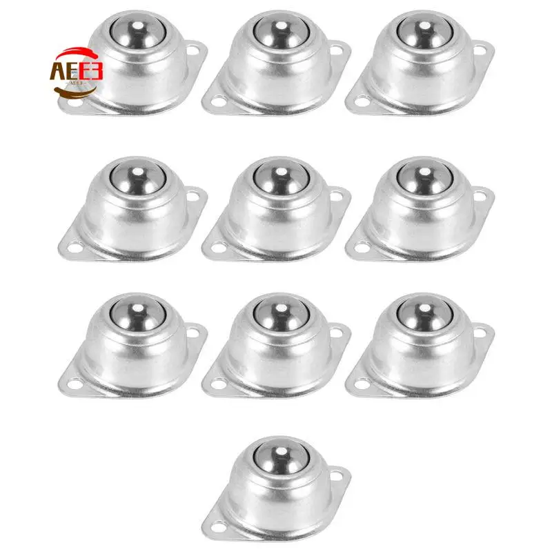 AEE3-10Pcs 3CM Dia Carbon Steel CY-15A Ball Transfer Unit Ball Bearing Conveyor Roller Ball Transmission Tool