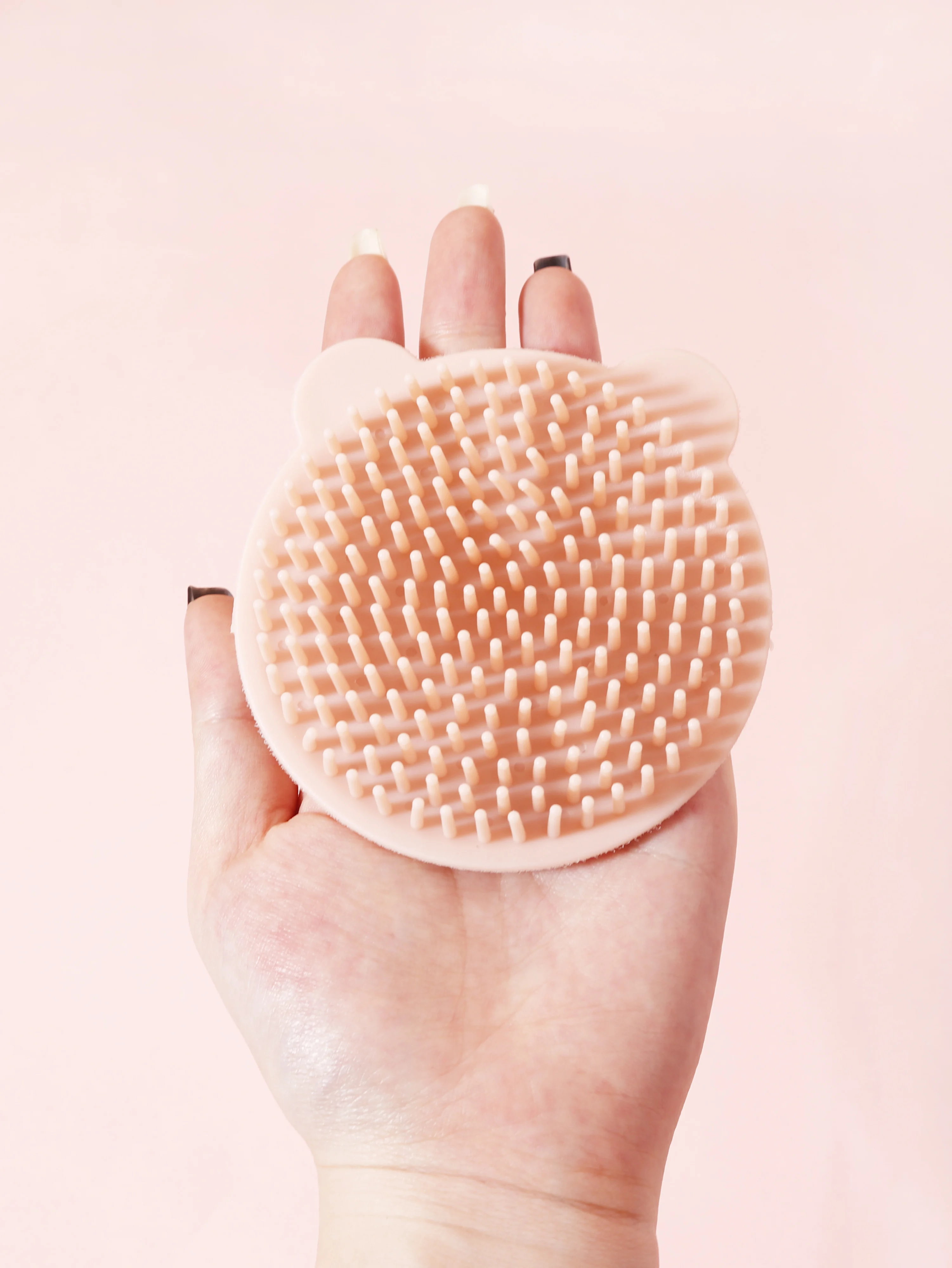 قطعة واحدة من فرشاة تقشير فروة الرأس، فرشاة تدليك فروة الرأس من السيليكون الناعم، مناسبة لفرشاة شامبو فروة الرأس للاستحمام المنزلي