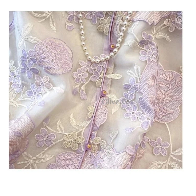 سترة على الطراز الصيني رفيعة بدون أكمام صناعة ثقيلة مطرزة صيفية جديدة مكدسة ملابس نسائية صيفية