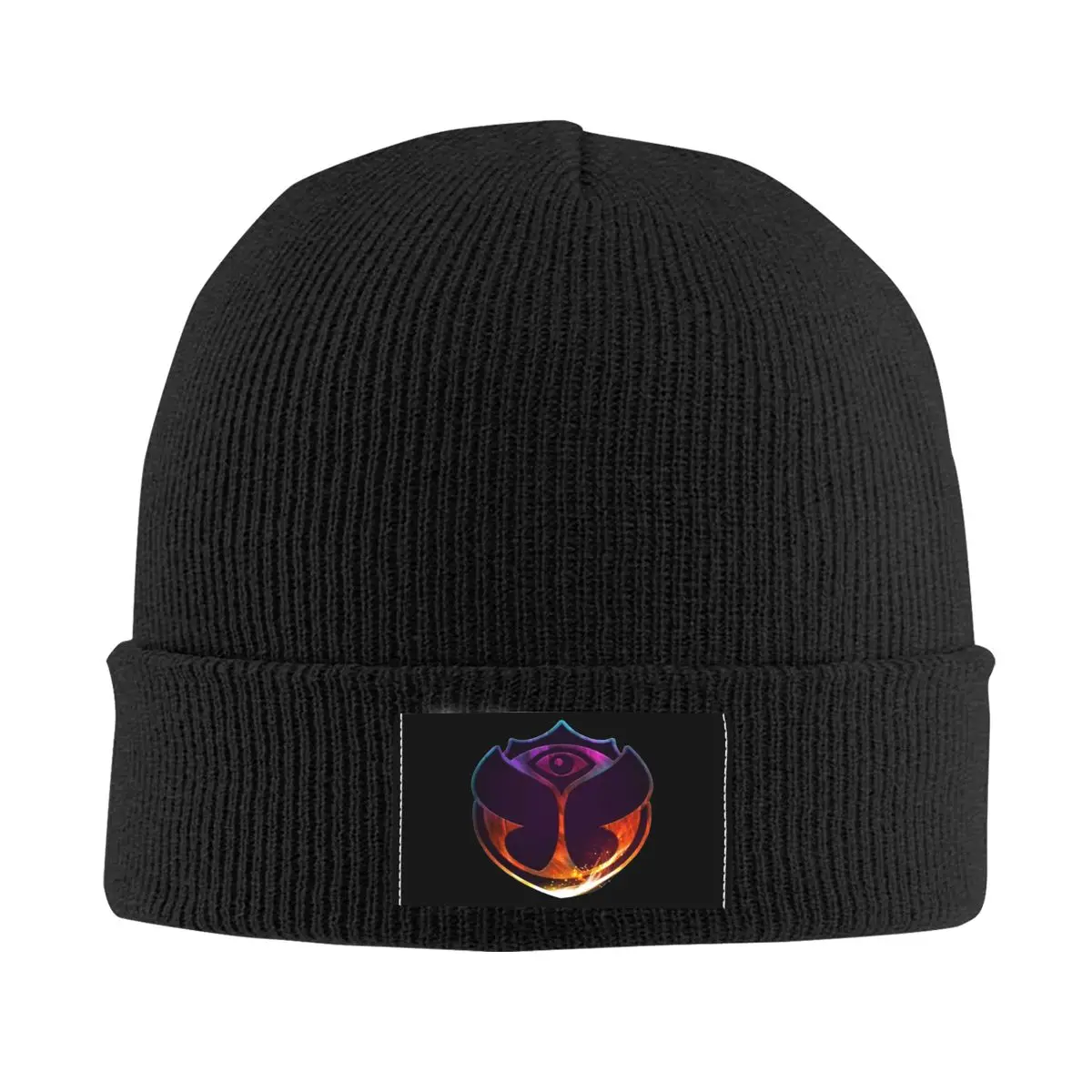 Tomorrowland Logo Knit Cuff Beanie For Unisex Music Festival Warm Bonnet Knitted Hat