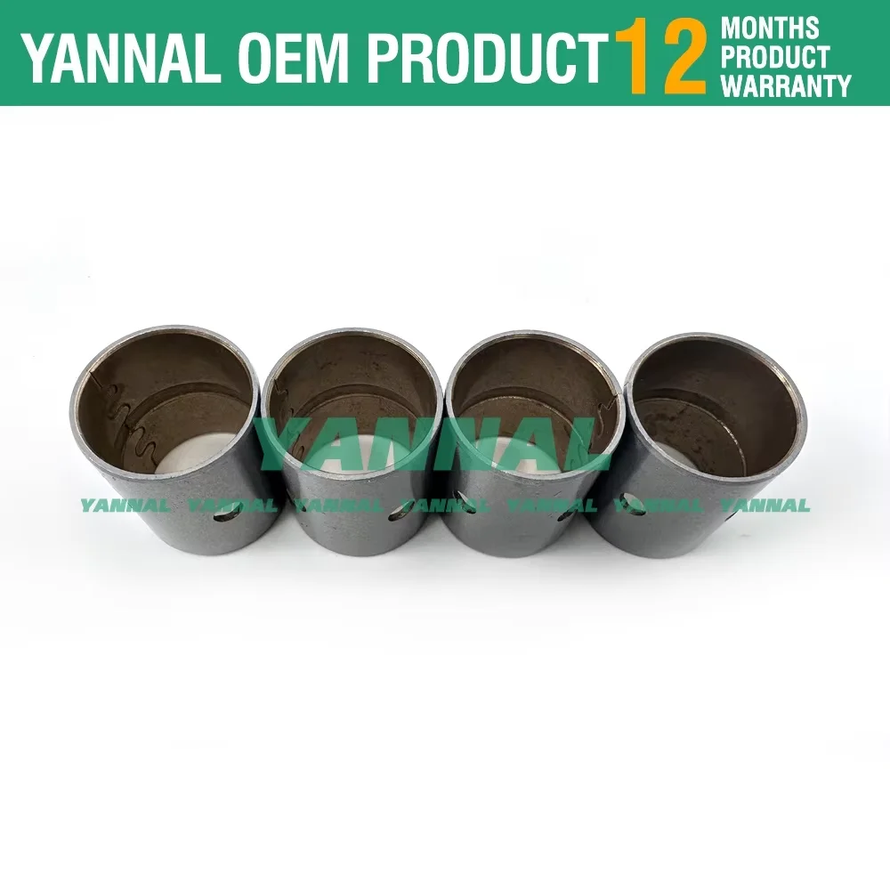 

New 4 PCS D4BH Bushing For Hyundai Engine Forklift Excavator Truck