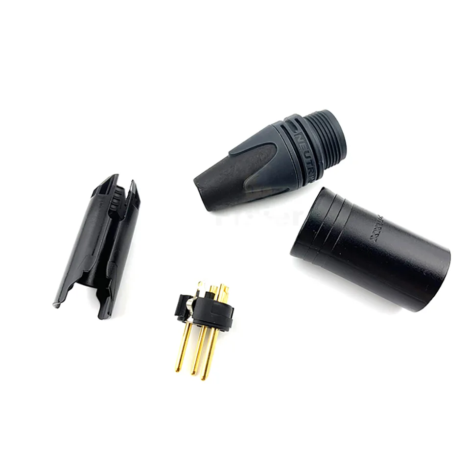 Neutrik NC4MXX-B XLR 4pin Cable Connector,Mic/Camera Audio Connector,4pin XLR Male Connector