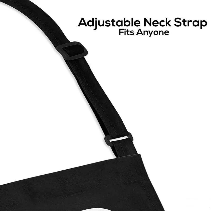 Hot Funny Alphabet Logo House Printing Kitchen Restaurant Cooking Chef\'s BBQ Man Woman Adjustable Neck Hanger Cleaning Apron