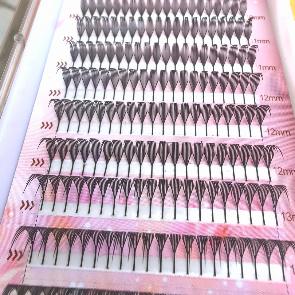 Tbestt Cachemira Anime Spire Extensión de Pestañas Forma de Pluma Cachemira Abanicos Premade Pestañas Postizas Individuales Extensiones 5