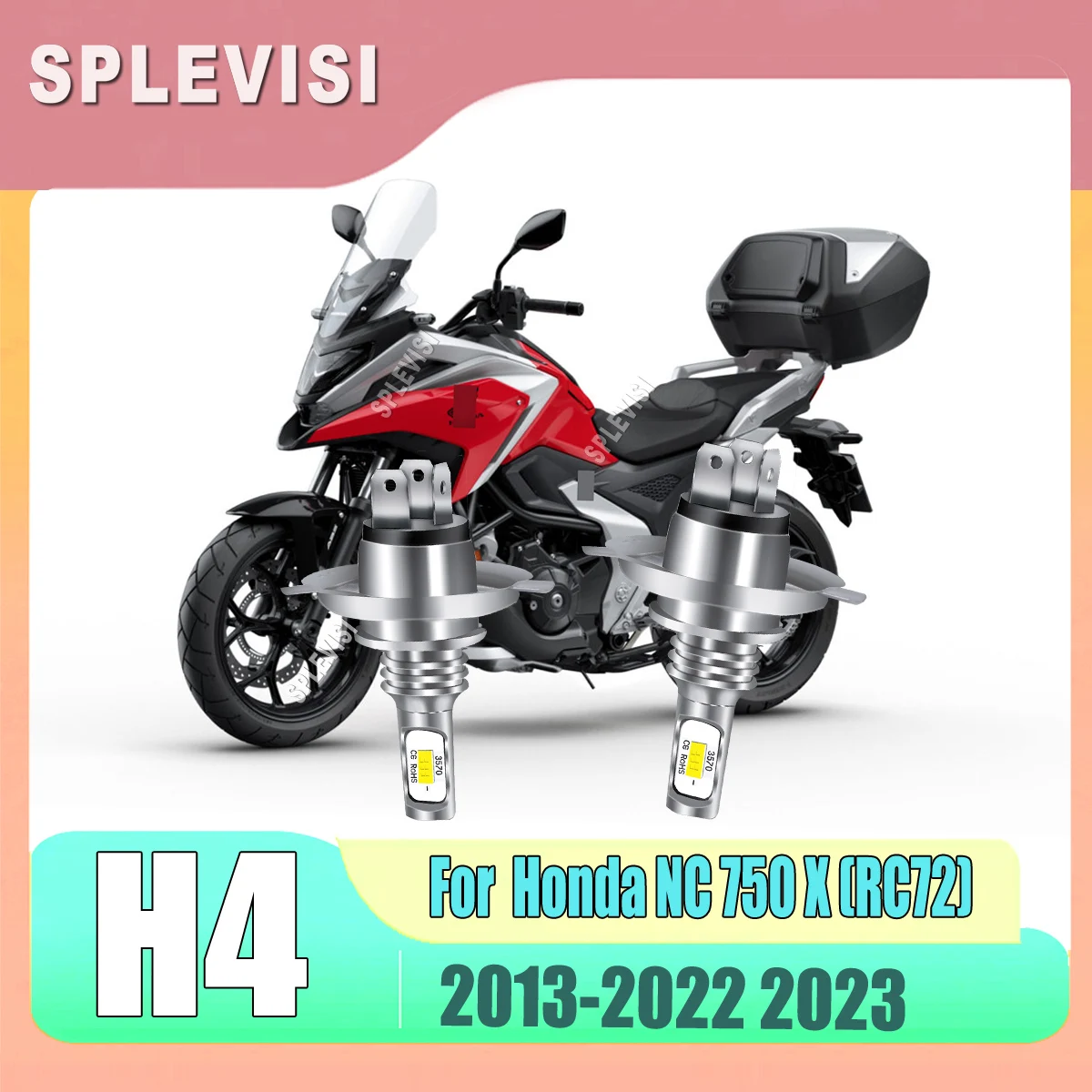 

h4 9003 led headlight bulbs hi/low beam - Enhanced Nighttime Visibility For Honda NC 750 X (RC72) 2013 2014 2015 2016 2017-2023