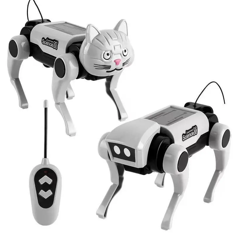 

Remote control mechanical dog assembly supermarket toy combination male mechanical dog mechanical cat walking