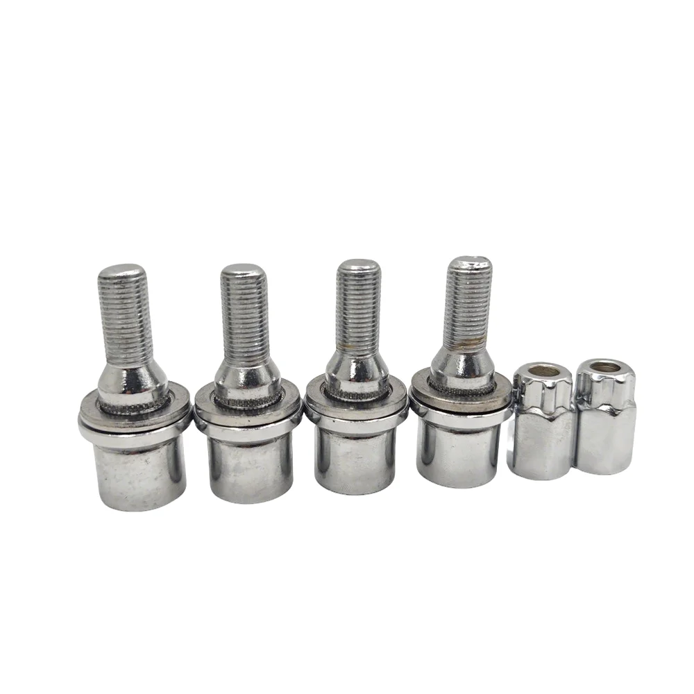 M12*1.25 Anti-theft Wheel Screw Bolt Lock Nut Key Adapter For Peugeot 206 308 3008 207 CC SW 508 Citroen Berlingo C3 Pluriel C5