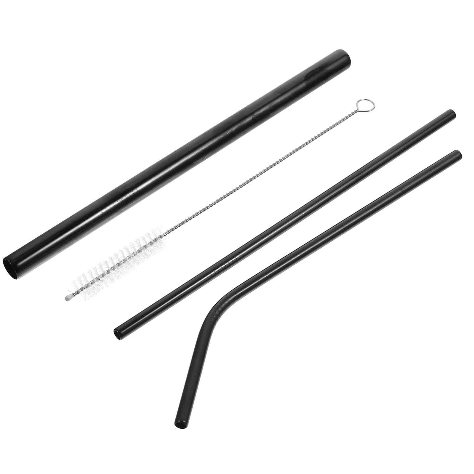 

Stainless Steel Cleaning Brush Straw Set Straws Plastic Drinking for Restaurant