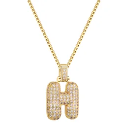 Trendy 26 Alphabet Pendants Initial Chain Necklace For Women Neck Jewelry Metal Chain Choker Birthday Gifts
