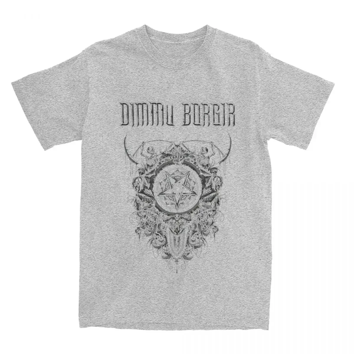 Merchandise Men  Cotton Leisure Crewneck Tee Shirt Tops Unique Black  Band Borgir Eonian Song Dimmu T Shirt  COTTON