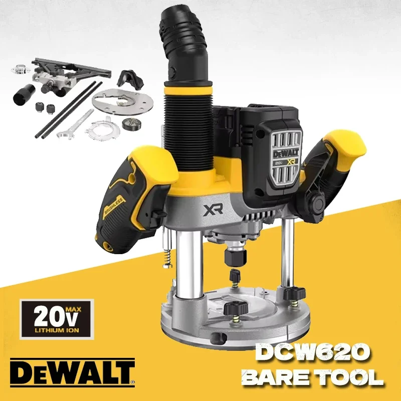 DEWALT DCW620 Brushless Cordless 2-1/4 Peak HP Plunge Router 20V Lithium Power Tools Dewalt Trimming Machine