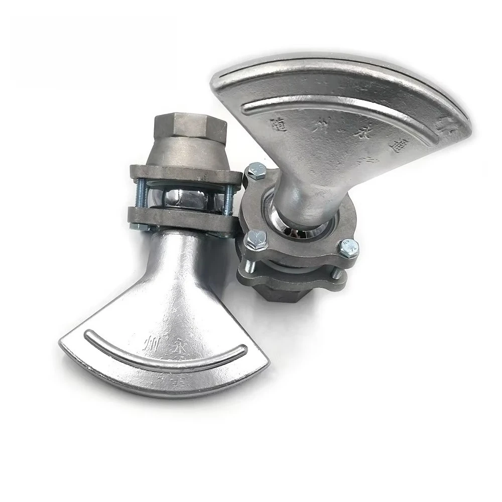 2 Inch DN50 Water Truck Duckbill Sprinkler Nozzle With Adjustable Universal Base, Flat Fan Wide Nozzle for Sanitation