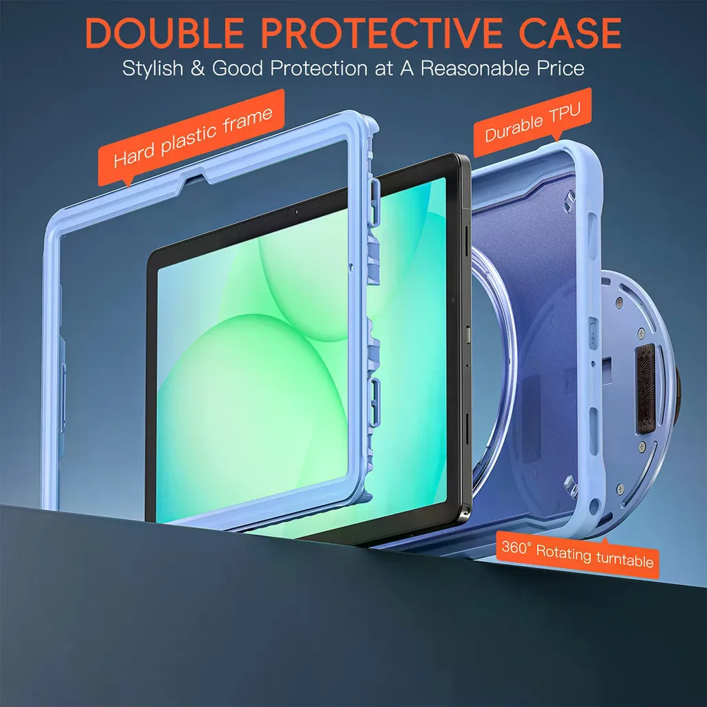 Case For Samsung Galaxy Tab A11+ SM-X230 Hand Strap Tablet Cover For Tab A9 plus  A11 8.7