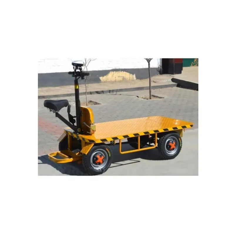 Good Quality Factory Price Electric Platform Truck Flatbed Car Trailer Flat Car Mini Trolley Flatbed