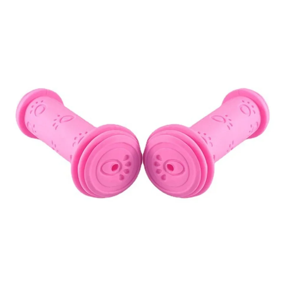 1 Pair Scooter Child Kids Bicycle Grip Anti-Slip Handlebar 22MM Silica-Gel Material Holes Children Bike Accessory Anti-skid image 5