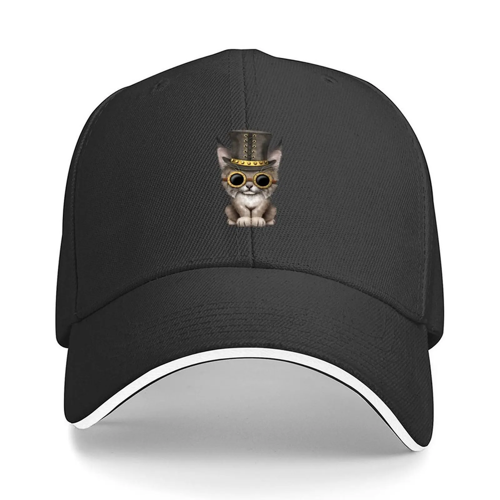 

Steampunk Baby Lynx Cub Baseball Cap Uv Protection Solar Hat Golf Wear New In Hat Hat Beach Male Women's