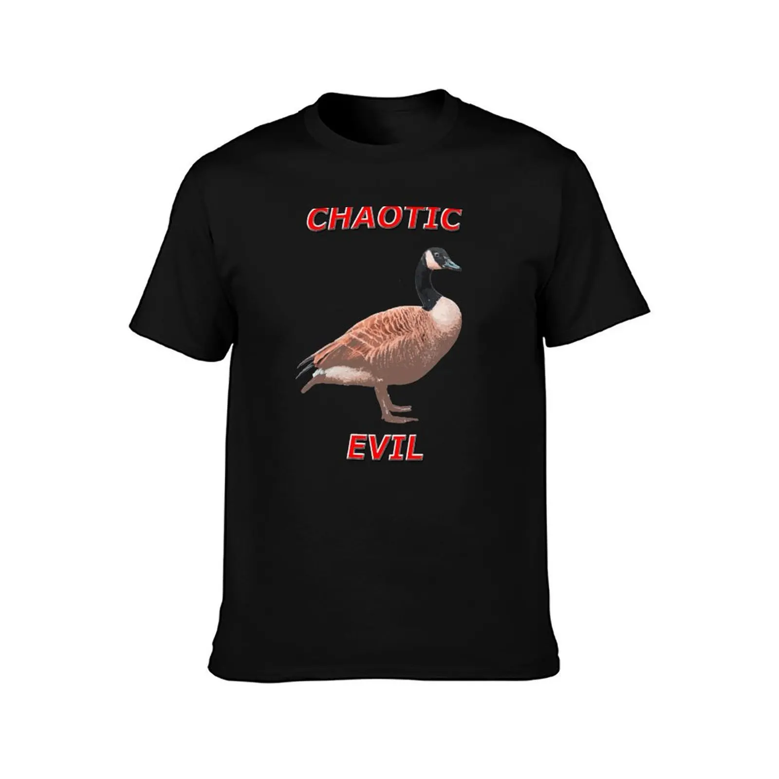 Chaotic Evil Canadian Goose T-Shirt Summer Casual Cotton Tee Oversized Streetwear Tops Vintage Graphic Print 100% Cotton