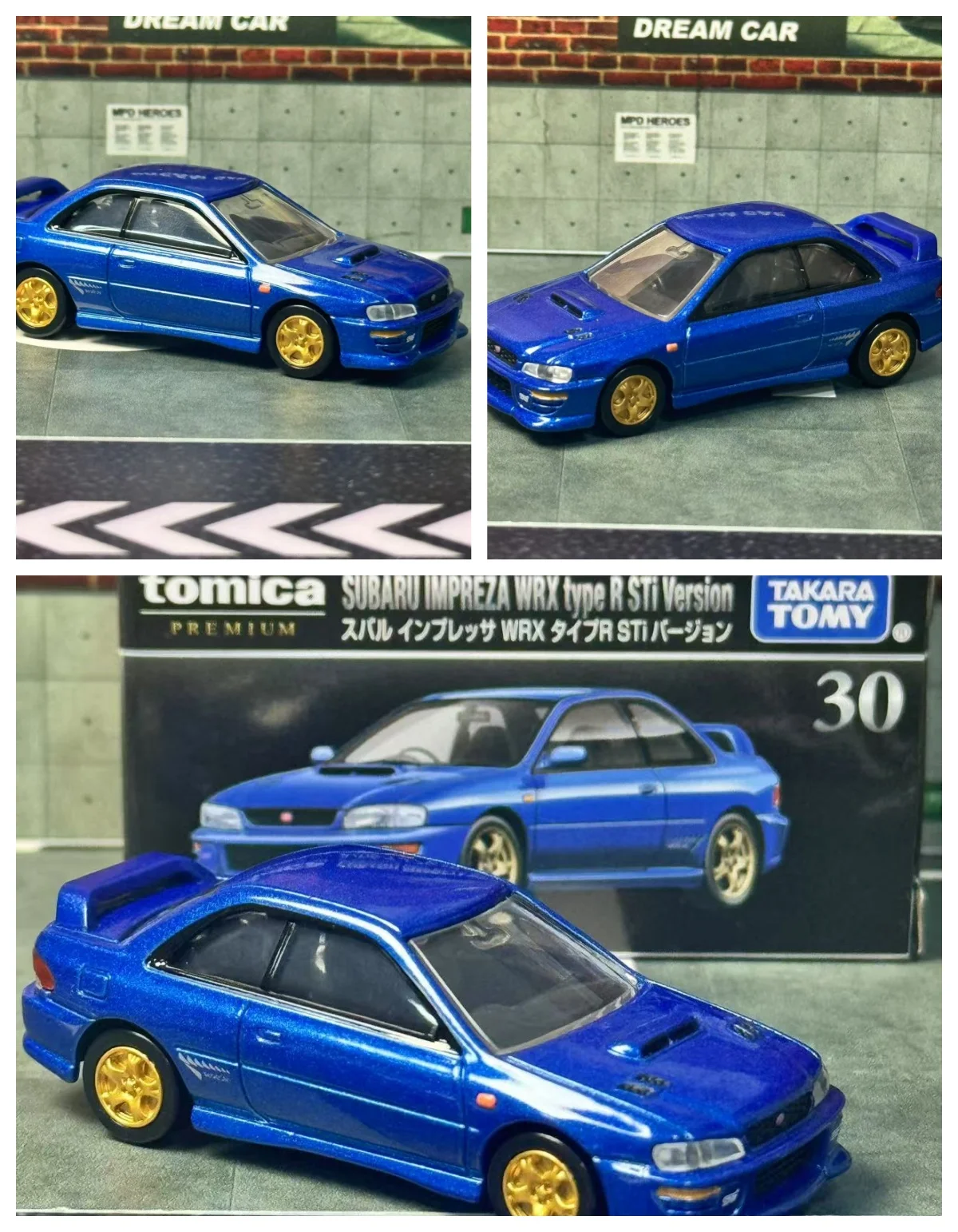 

Takara Tomy Tomica Premium 30 Subaru Impreza WRX Type R Si Version Alloy Car Vehicle Diecast Metal Mode Collection Display Toy