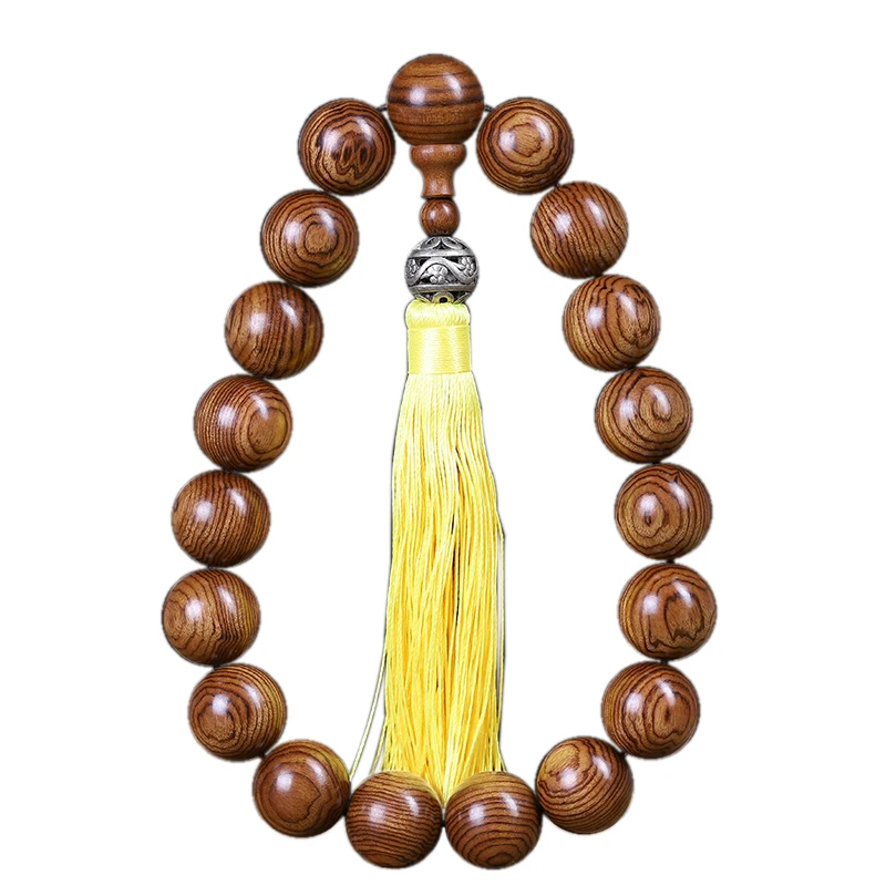 UMQ Natural Rosewood Bracelet Purple Oil Bran Pear Old Material Full Grain Buddha Beads Fragrant Rosewood Car Hanging