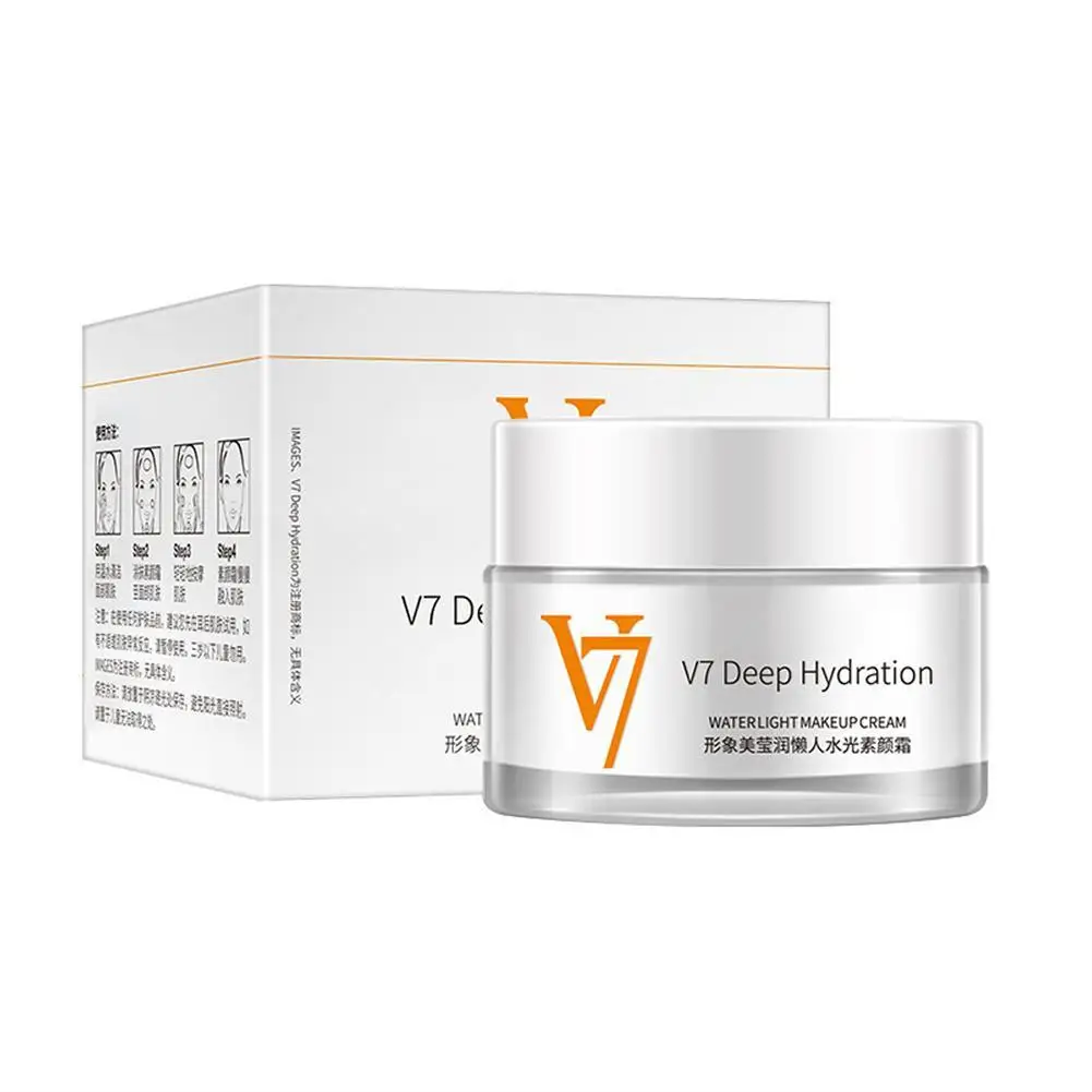 

V7 Skin Essence Cream Water Crystal Whitening&Moisturizing Face Cream Priming&Moisturizing Sloth Cream Makeup Cream