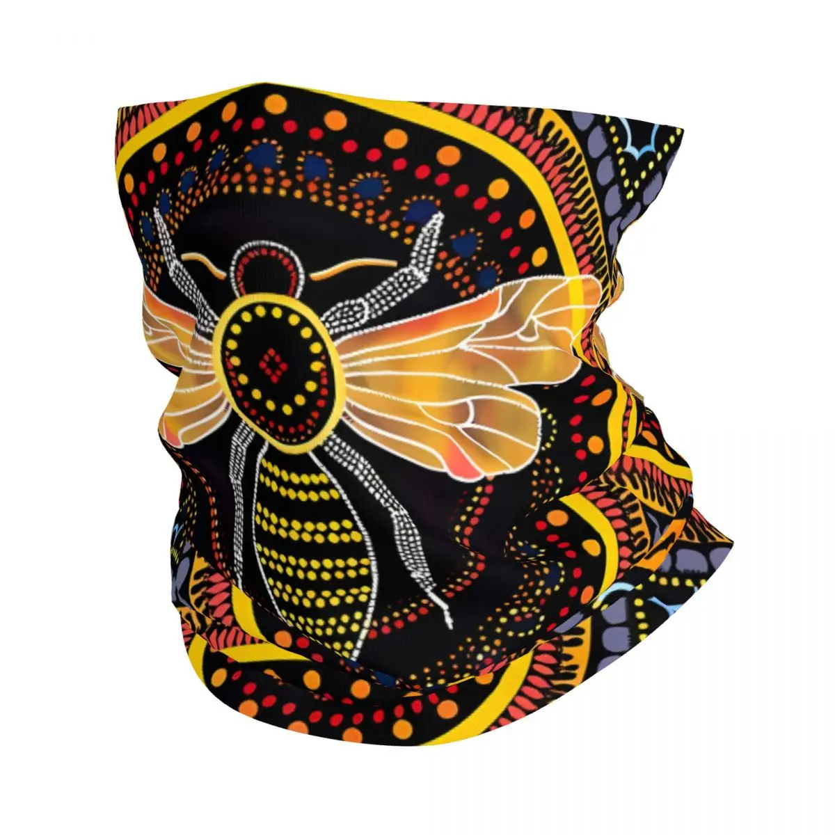 Australian Indigenous Animal Art (3) Scarf Neckerchief Neck Face Mask Polyester