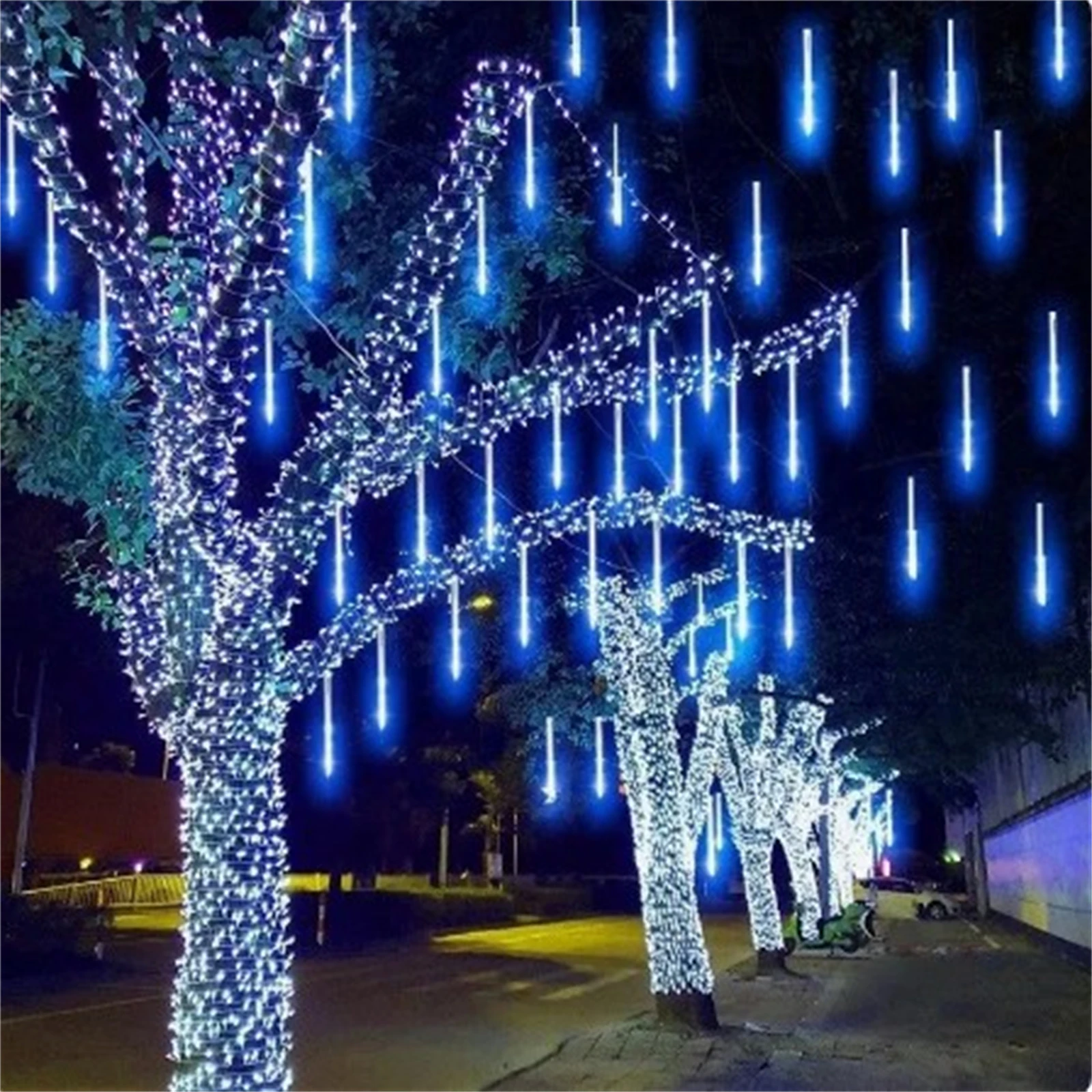 

LED Meteor Shower Rain Lights 11.8 Inches/30cm IP65 Waterproof High Brightness Energy Saving String Light