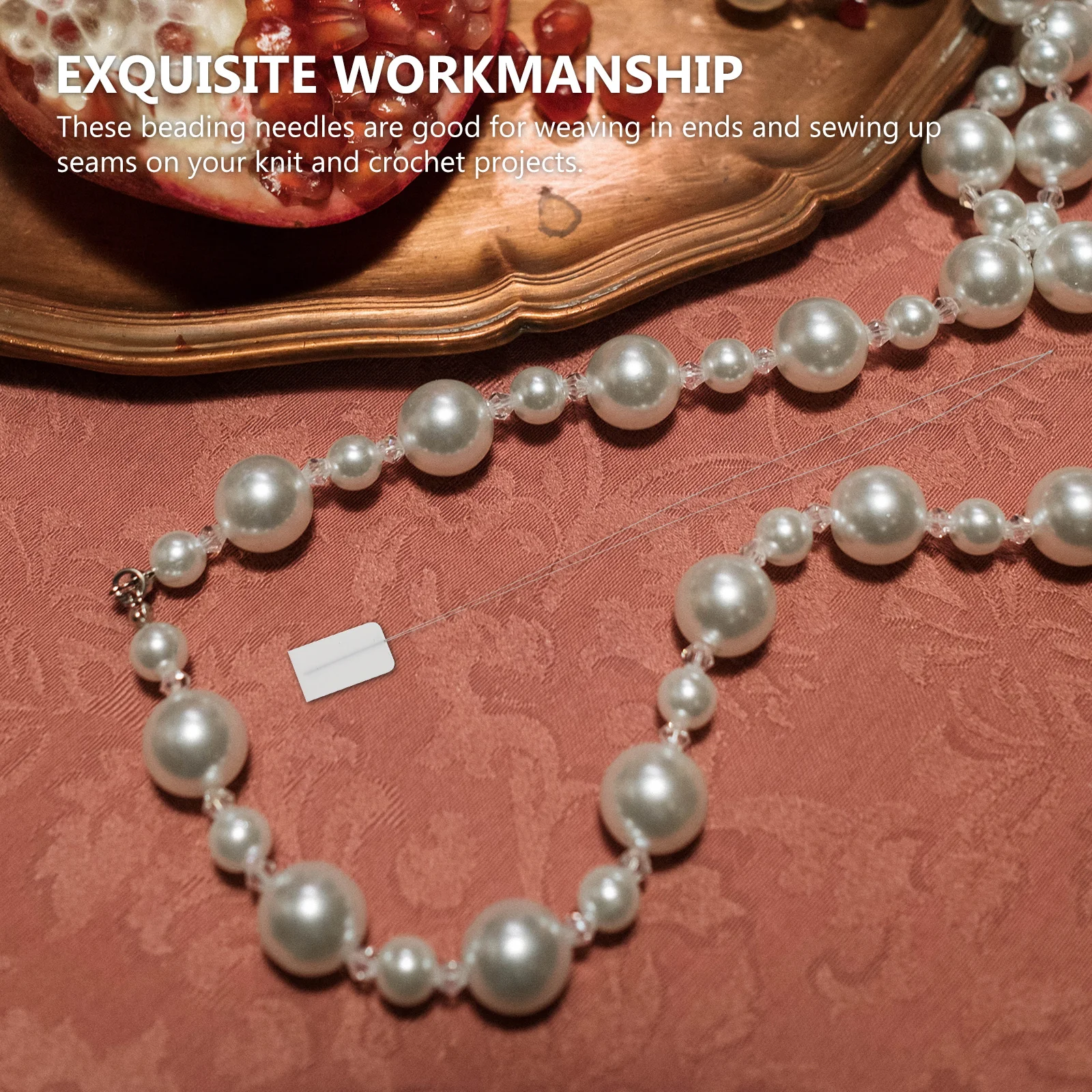 

10Pcs Beading Needles High Polished Small Size Threading Tool for Necklace Bracelet DIY Craft Making Embroidery Needles