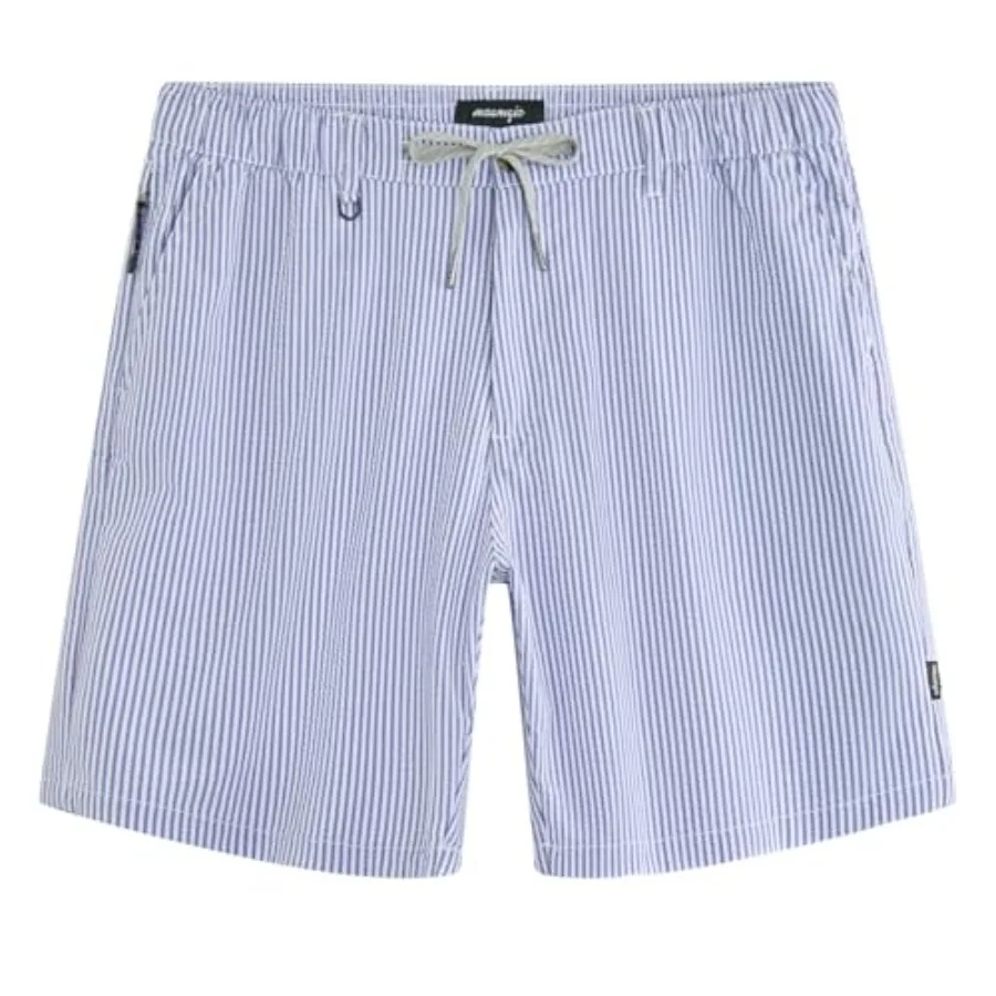 

maamgic Men's 5/7 Inch Shorts Casual - 6 Pockets Seersucker Mens Summer Dress Drawstring Stretch Quick Dry Work Beach Shorts