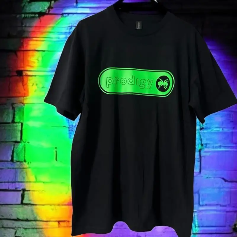 THE PRODIGY  Black & Neon Green T-Shirt  Small4XL  unofficial  inspired by