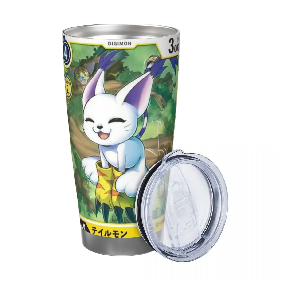 Digimon 20oz Cup Large Capacity Car Mug Leak-proof Juice Coffee Cup Food Grade